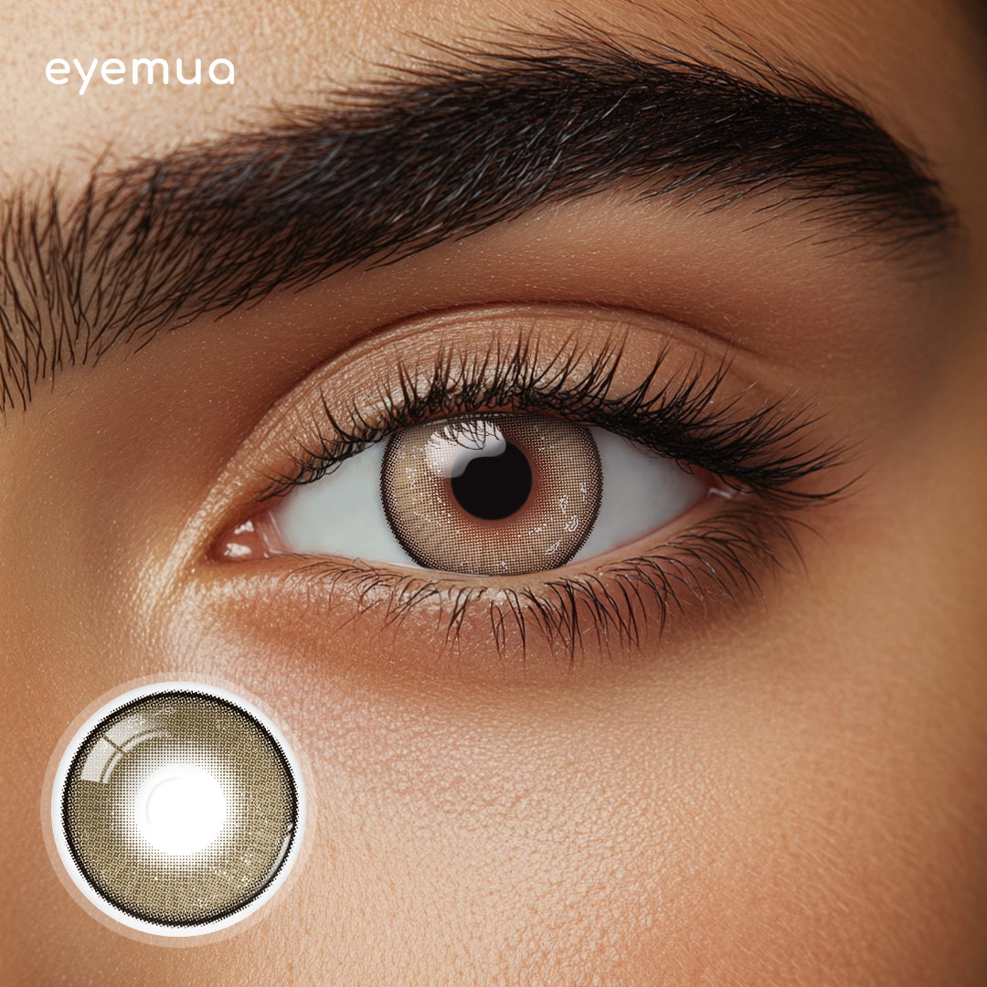 Eyemua Lumen Brown Men Colored Contact Lenses